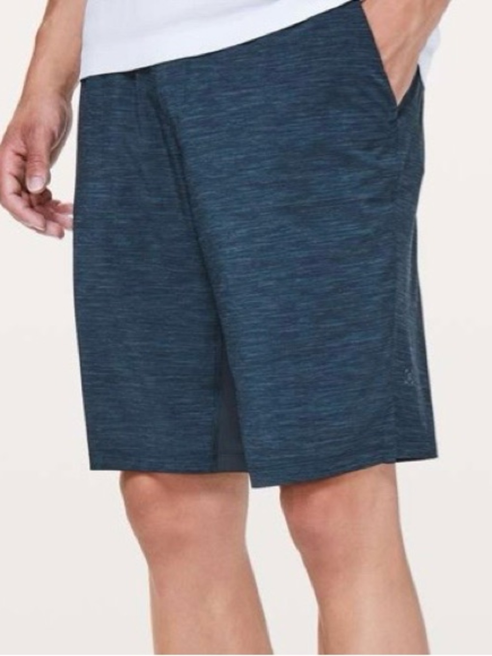 lululemon T.H.E. Short Linerless  9” Heather Allover Iron Blue True Navy XSmall